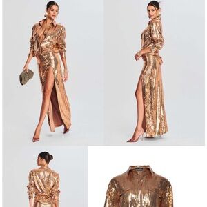 Retrofete Carlotta Sequin Top